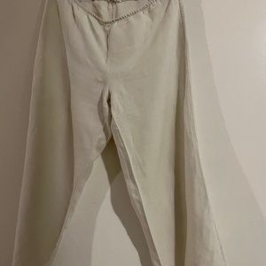 Eileen Fisher Irish Linen Capri Pants